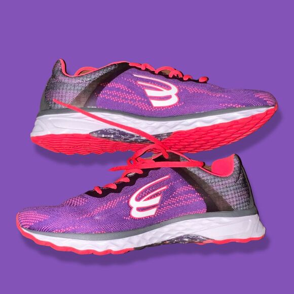Spira Women's Vento Training Shoes With Springs Ortho Running Purple/Pink Size 1 - Picture 7 of 7
